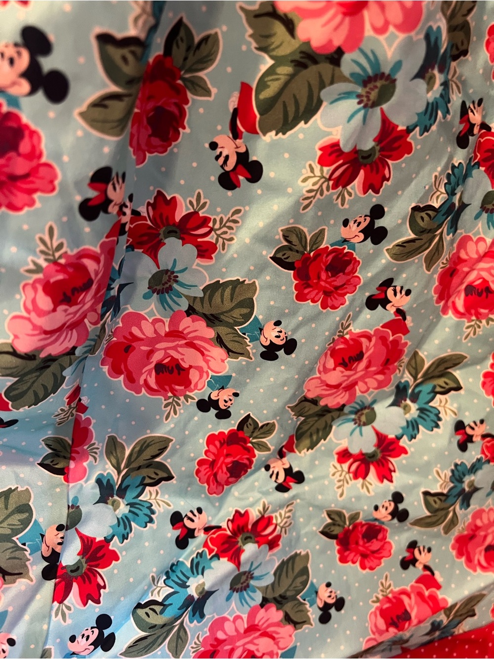 The Dress Shop Disney Floral Mickey Dress - Teal & Red - Picture 3 of 3